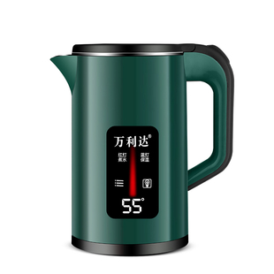 万利达烧水壶智能保温家用电热水壶煮水壶自动断电开水壶3L大容量