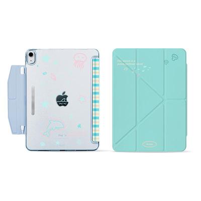 【2025新款X内置笔袋款】适用ipad11代保护壳3+Y型10代air7/6磨砂硬平板壳ipadpro11横竖屏隐形笔槽防摔13寸