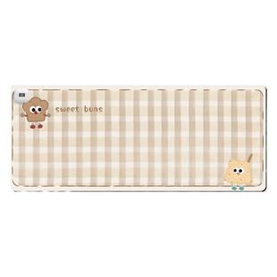 苏雅卡通加热鼠标垫超大发热暖桌垫女生办公室桌面加热桌垫3C认证冬季电脑键盘垫子暖手学习写字电热左侧开关