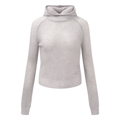 RAIVE套头连帽修身毛针织衫