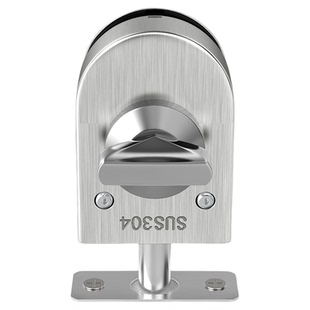 玻璃门地锁地插免开孔地插销玻璃门锁单门双门不锈钢单开双面开锁