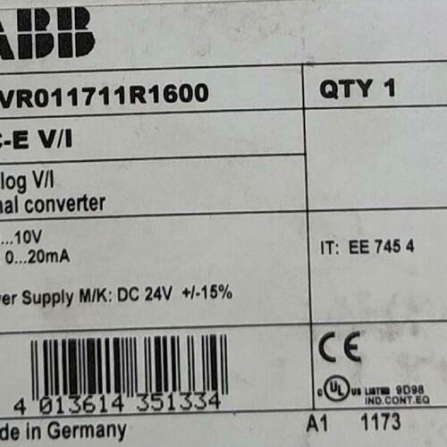 配件德国ABB模拟信号转换器CC-E V/I议价