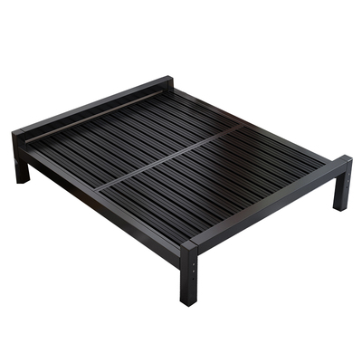 铁艺床无床头床家用双人床单