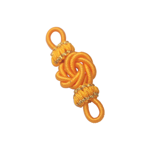 八瓣曼陀罗结diy手工编织项链手绳流苏挂饰圈半成品双环花扣配件