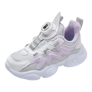 Miffy米菲童鞋女童鞋2025新款加绒保暖儿童运动鞋子女童休闲鞋潮