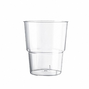 【优品】航空杯商用一次性杯子八角杯食品级加厚加硬直筒杯酒吧用