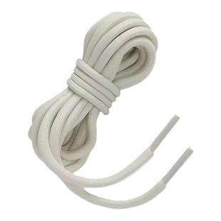 圆形鞋带米白色浅米色米色白色运动鞋老爹鞋椰子鞋圆鞋带圆绳男女