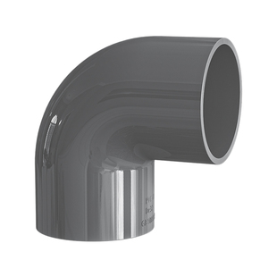 pvc弯头三通四通直接鱼缸上下给水管件螺纹配件塑料接头胶粘灰色