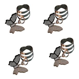 儿童金属蝴蝶发扣女童开口编发脏脏辫女孩固定辫子发卡嘻哈风发饰