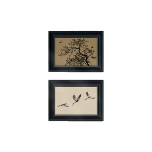 中古风玄关装饰画好看的餐厅挂画背景墙复古静物油画法式组合壁画