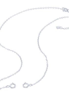 洮俪925纯银开口项链5mm弹簧扣