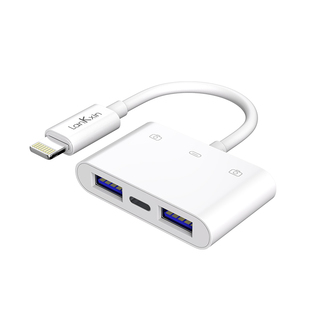 兰科芯pd带供电转接头苹果转边充电边数据传输手机tpye-c转usb固态U盘转接口转换头平板手机外接笔记本拓展坞