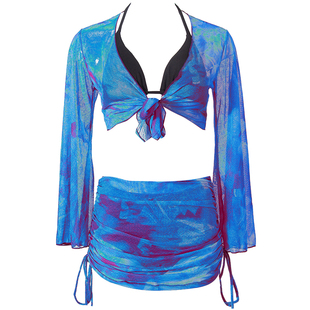 比基尼泳衣女拍照小胸bikini2025新款罩衫高级感海边泡温泉度假风