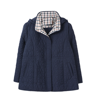 中老年人秋冬棉服女小个子妈妈装短款棉袄加大码夹棉外套宽松棉衣