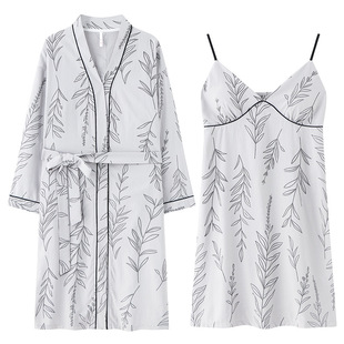 乌拉拉公主吊带睡裙带胸垫夏季女士睡袍2025年新款性感睡衣云朵棉