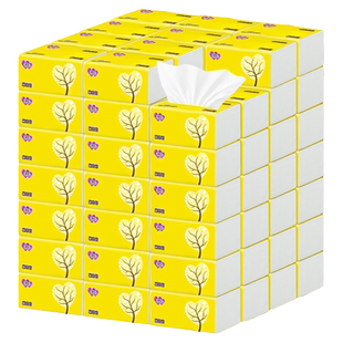 漫花60包纸巾抽纸整箱实惠装家用饭店酒店卫生纸餐巾纸面巾纸抽