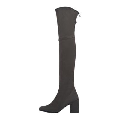 SW秋冬粗高跟过膝靴瘦瘦靴女