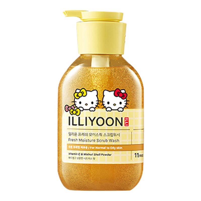韓國illiyoon一理潤HelloKitty聯(lián)名款限定柚子磨砂沐浴露身體乳
