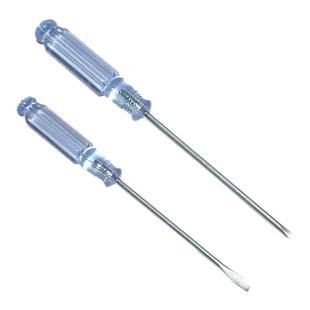 十字螺丝刀透明水晶一十字批迷你改锥玩具起子平口小型螺丝刀3mm