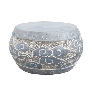 中式青石石柱底座路障挡车石墩子花架柱子顶柱脚鼓凳门口石头石雕