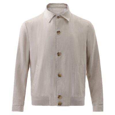 天丝莱赛尔亚麻混纺薄款休闲外套