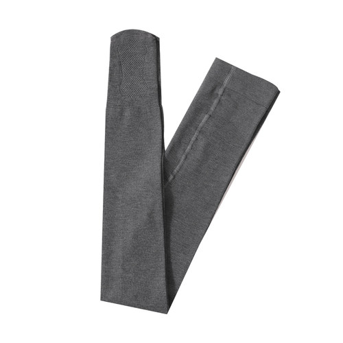 灰色打底裤女秋冬微压力显瘦细条纹加绒加厚轻松穿出女团腿连裤袜