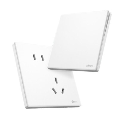 simon西蒙开关插座i3air雅白色86暗装墙壁五孔USB面板官方官网店