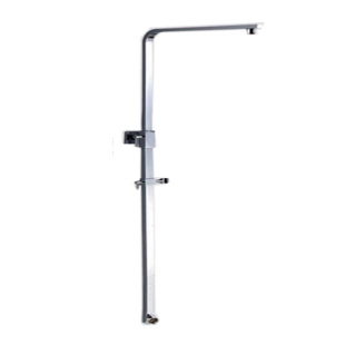 全铜花洒升降杆方形淋浴管支架顶喷头连接硬管不锈钢方管淋浴配件