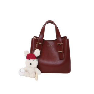 南风Chio2nd 醇红时光托特包红色包包女质感通勤手提单肩斜挎小包