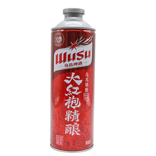 7月乌苏精酿大红袍啤酒1升大拉罐中式茶啤新疆酒花不过滤真茶液