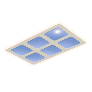 全光谱led吸顶灯自然光天空晴空灯现代风超薄客厅卧室灯明装灯具