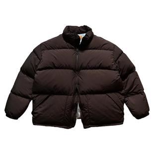 WHIMIN 防水防油污高密盐缩尼龙羽绒服90纯白鸭绒男女同款