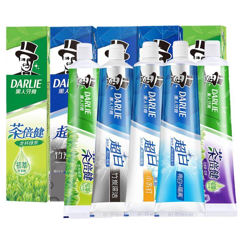 茶倍健190g亮白去口臭黑人牙膏