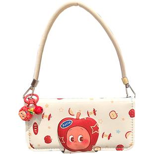 lizardhill 红苹果星星人新款适用苹果16手机壳女iphone17pro翻盖15promax斜挎可背带挂绳挂件14pro超好看13