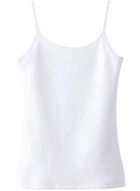 白色细吊带小背心女内搭外穿棉质
