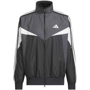 滔搏adidas阿迪达斯男子运动休闲舒适健身夹克外套KF3677