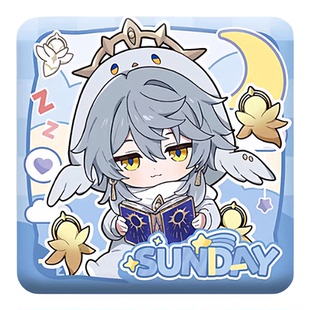 【正版】代购崩铁男生宿舍Q版立绘系列星期日吧唧刃景元周边徽章