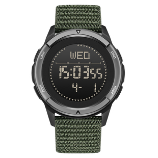 运动专用电子手表男款碳纤维户外登山军训当兵入伍多功能防水男生