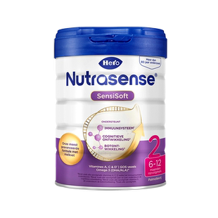 HeroBaby荷兰白金版DHA新生婴幼儿配方进口牛奶粉2段800g6-12月