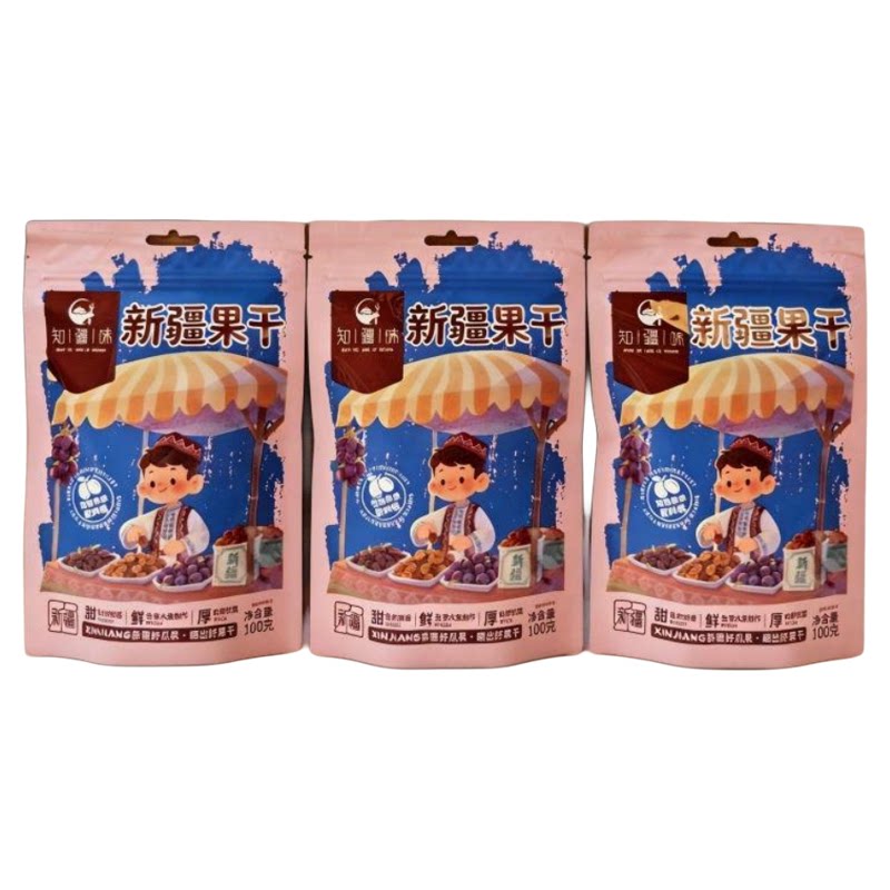 知疆味三蒸三晒苹果干软糯香甜