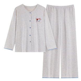 俞兆林睡衣女款秋冬德绒羊绒长袖卡通小狗厚款外穿2025家居服套装