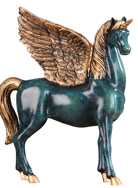 仙气飘飘独角兽飞马摆件