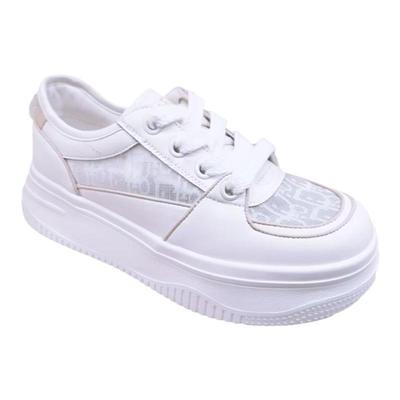 米诗思女鞋休闲真皮小白鞋透气网