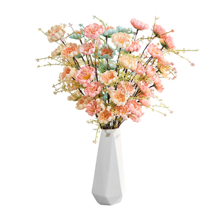 仿真花牡丹花干花玫瑰花束客厅摆设假花仿真高档花摆设室内装饰花