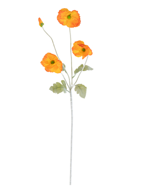 蓝色虞美人仿真花 高级感仿生永生假花束 家居软装插花装饰花摆件