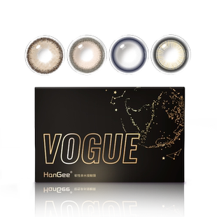 韩姬儿灰色美瞳半年抛大直径棕小隐形眼镜一年抛正品官方旗舰店