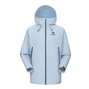 [远山蓝]骆驼户外硬壳单层冲锋衣男女春季防风防水外套行侠登山服
