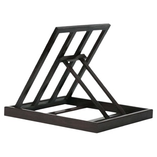 桌上简易创意书架立书架支架 木头阅读架实木制桌面毛笔书法字帖架临帖架经书立书架 红木质简约非读书神器