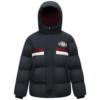 FILA KIDS斐乐童装男大童羽绒服2025冬新款儿童宽松网球运动上衣