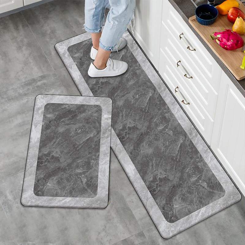 厨房地垫防滑防油吸水防水脚垫耐脏套装垫可擦家用免洗地毯门口
